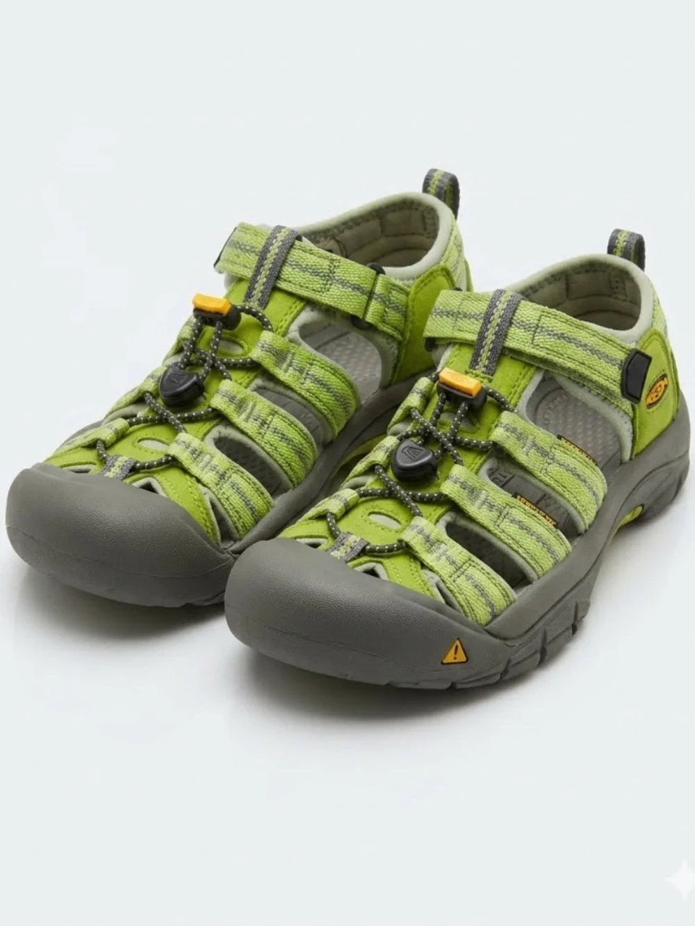 Keen Kids Lime Green and Gray Closed-Toe Outdoor Sandals